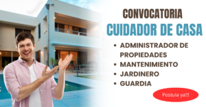 Convocatoria para Empleo: CUIDADO DE CASA